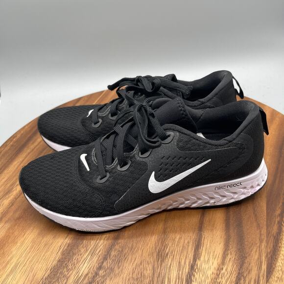Nike Legend React Shoes Mens Size 7.5 Black Running Comfort Walking Gym Sneakers - Picture 3 of 8